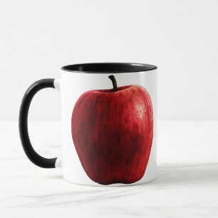 Bright Red Apple Mug