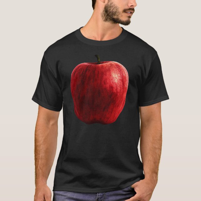 Bright Red Apple T-Shirt (Front)