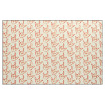 Bright Red ASL I Love You Patterned Fabric