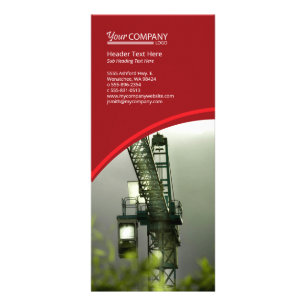 Bright Red, Burgundy Tiled Photos Rack Card