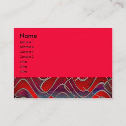 bright  red business cards