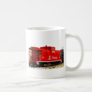 Bright Red Caboose Coffee Mug