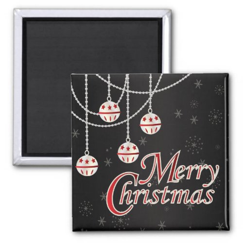 Bright Red Christmas Magnet