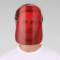 Bright Red Face Shield