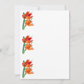 Bright Red Flamboyant Parrot Tulips (Back)