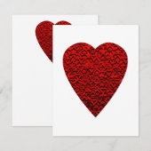 Bright Red Heart Picture. (Front/Back)