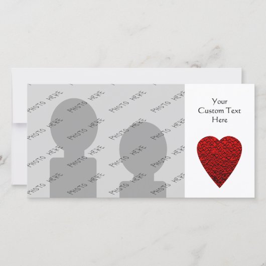 Bright Red Heart Picture. (Front)