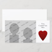 Bright Red Heart Picture. (Front/Back)