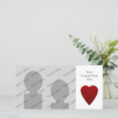 Bright Red Heart Picture. (Standing Front)