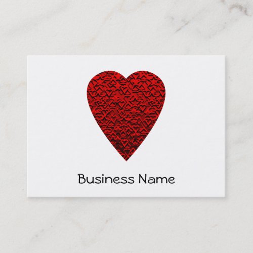 Bright Red Heart Picture. Business Card Templates
