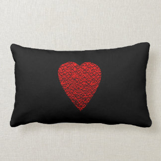 Bright Red Heart Picture. Lumbar Pillow