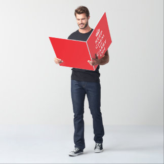 Bright Red Keep Calm and Carry On Card