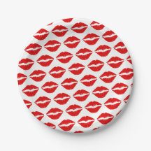 Bright Red Lipstick Pattern