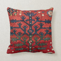 Bright Red Persian III Geometric Shapes