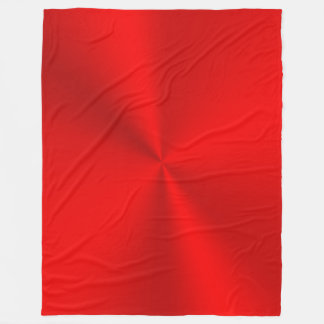 Bright red radial shine effect fleece blanket