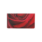 Bright Red Rose Close Up Checkbook Cover (Front)