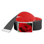 Bright Red Rose Flower Beautiful Floral Belt