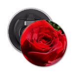 Bright Red Rose Flower Beautiful Floral Bottle Opener