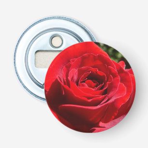 Bright Red Rose Flower Beautiful Floral Bottle Opener