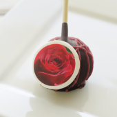 Bright Red Rose Flower Beautiful Floral Cake Pops (Front Insitu)