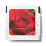 Bright Red Rose Flower Beautiful Floral Hand Sanitizer Packet