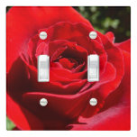 Bright Red Rose Flower Beautiful Floral Light Switch Cover