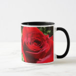 Bright Red Rose Flower Beautiful Floral Mug