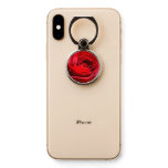 Bright Red Rose Flower Beautiful Floral Phone Ring Stand