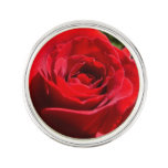 Bright Red Rose Flower Beautiful Floral Pin