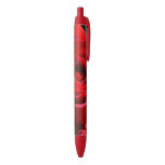 Bright Red Rose Flower Beautiful Floral Red Ink Pen
