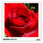 Bright Red Rose Flower Beautiful Floral Wall Sticker