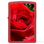 Bright Red Rose Flower Beautiful Floral Zippo Lighter