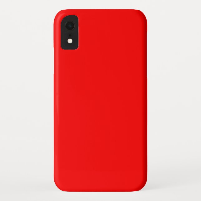 Bright Red Solid Color Background Case-Mate iPhone Case (Back)