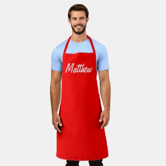 bright red solid color -personalized