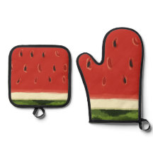 Bright Red Watercolor Watermelon 