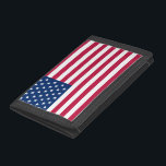 Bright Red White Blue American Flag Trifold Wallet<br><div class="desc">Bright American flag trifold wallet. Visit my shop for the entire wallet design collection.</div>