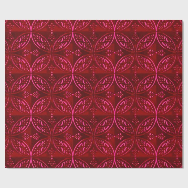 Bright Red Wrapping Paper (Flat)