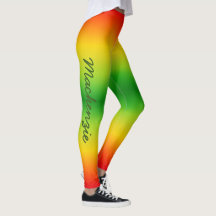 Bright Red Yellow Green Tropical Colors Your Name