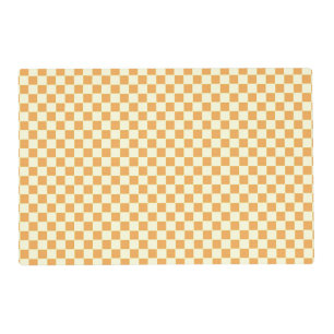 Bright Retro Checkerboard Design Placemat