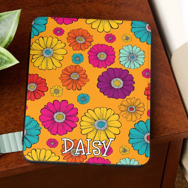 Bright Retro Daisy Kindle Cover (Creator Uploaded)