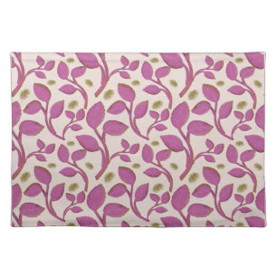 Bright Retro Floral Seamless Pattern Wrapping Pap Cloth Placemat