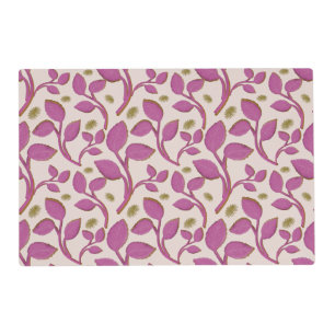 Bright Retro Floral Seamless Pattern Wrapping Pap Placemat