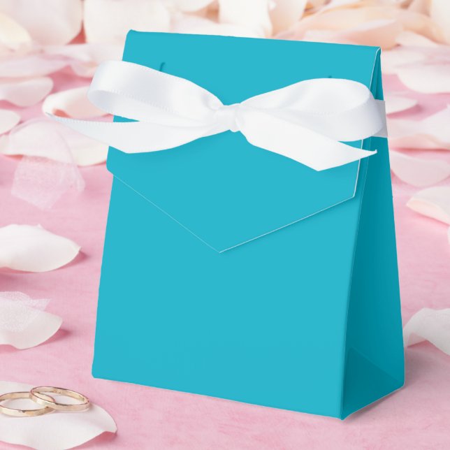 Bright Rich Sky Blue Favor Boxes (Wedding)