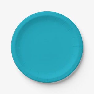 Bright Rich Sky Blue Paper & Party Plates