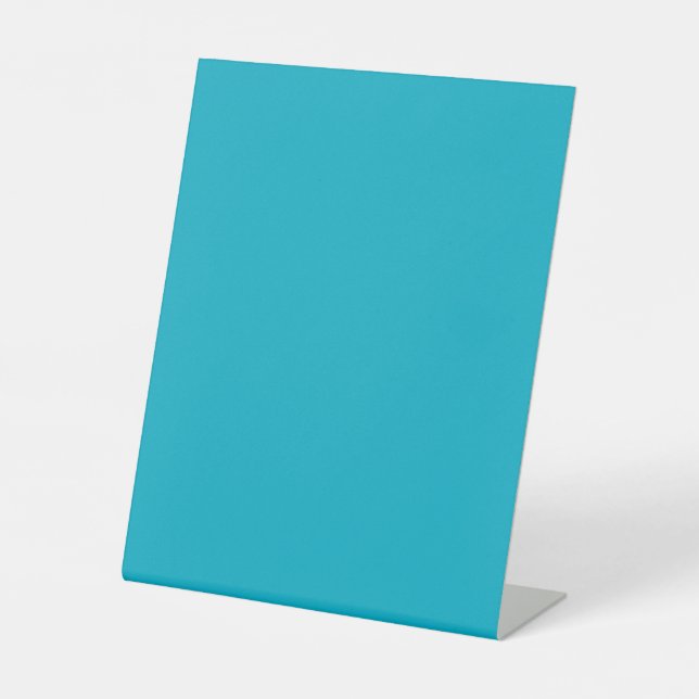 Bright Rich Sky Blue Table Sign (Front)