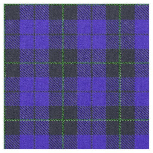 Bright royal blue cobalt palid green/black stripe fabric