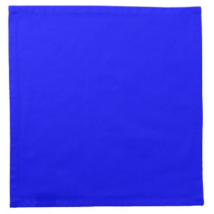 Neon Blue Color Background Kitchen Dining Supplies Zazzle Bright Royal Blue Solid Trend Color Background Napkin