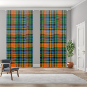 Bright Rustic Plaid Checkered Murray Tartan Blackout Curtains