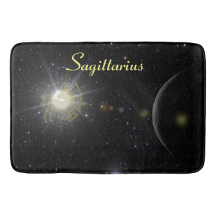 Bright Sagittarius Bathroom Mat
