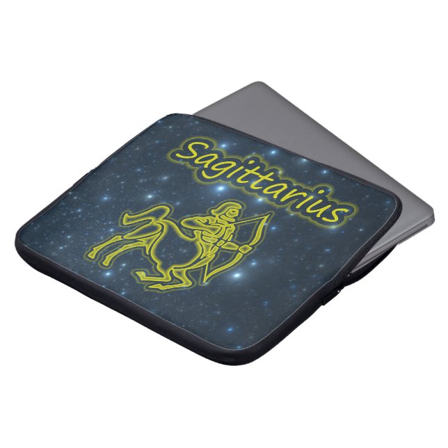 Bright Sagittarius Laptop Sleeve (Front Top)